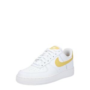 Nike Sportswear Rövid szárú edzőcipők 'Air Force 1'  fehér / aranysárga