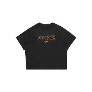 Nike Sportswear Póló  fekete / barna / aranysárga / sötét barna