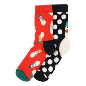 Happy Socks Zokni  fekete / világospiros / fehér / zöld