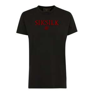 SikSilk T-Shirt  fekete / piros