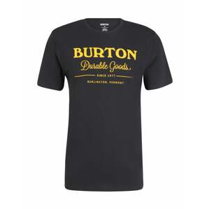 BURTON Póló 'Durable Goods'  fekete / sárga
