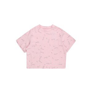 Nike Sportswear Póló  rózsaszín / fehér / fekete