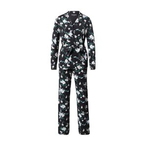 SCHIESSER Pizsama  fekete / világoskék / rózsaszín / zöld / fehér