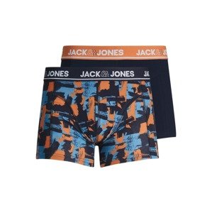 JACK & JONES Boxeralsók 'Collage'  tengerészkék / narancs