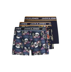 JACK & JONES Boxeralsók 'Skully'  kék / éjkék / sárga / rózsaszín / fehér