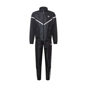 Sergio Tacchini Jogging ruhák  fekete / sötétszürke / fehér