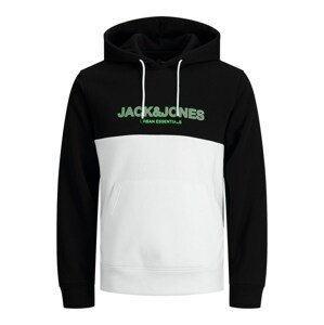 JACK & JONES Tréning póló 'URBAN'  fekete / fehér / neonzöld
