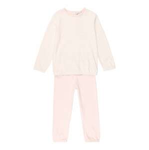 OVS Schlafanzug  rózsaszín / fehér