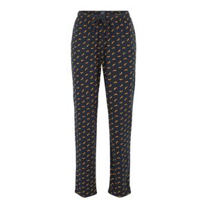 SCHIESSER Pizsama nadrágok  sötétkék / konyak