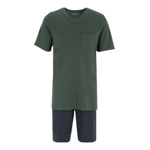 SCHIESSER Rövid pizsama  sötétzöld / sötétkék