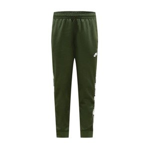 Nike Sportswear Nadrág  fehér / sötétzöld