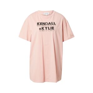 KENDALL + KYLIE Póló  rózsaszín / fekete