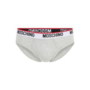 Moschino Underwear Slip  világosszürke / fehér / fekete / piros