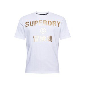 Superdry Póló 'Independent'  fehér / arany