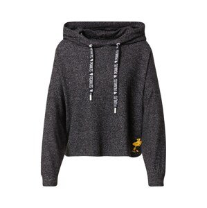 Frogbox Sweatshirt  fekete melír / fehér / sárga