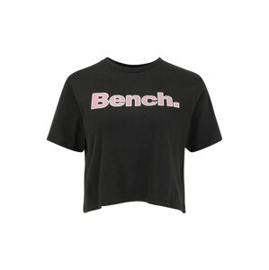BENCH Póló 'KAY'  fekete / rózsaszín / fehér