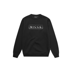 Nicce Sweatshirt 'POWELL'  fekete / fehér