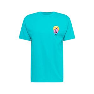 Obey T-Shirt 'Buggin' out nightlife'  türkiz / fekete / sárga / rózsaszín