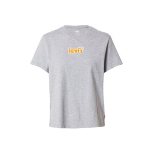 LEVI'S ® Póló  szürke / vérvörös / fehér