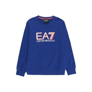 EA7 Emporio Armani Tréning póló 'FELPA'  kék / tengerészkék / fehér