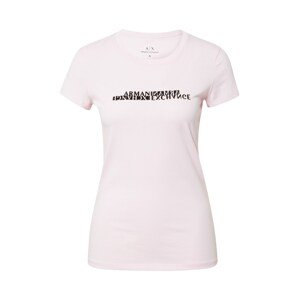 ARMANI EXCHANGE Póló  pasztell-rózsaszín / fekete