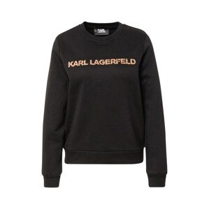 Karl Lagerfeld Tréning póló  fekete / narancs