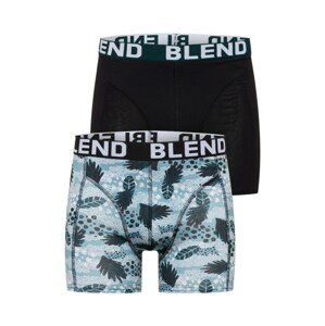 BLEND Boxershorts  fekete / világoskék / benzin / fehér