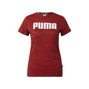 PUMA Funkcionális felső  rikító piros / borvörös / fehér