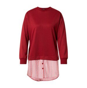 Trendyol Tréning póló  rubinvörös / fehér