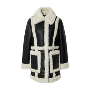 Abercrombie & Fitch Átmeneti kabátok  fekete / fehér
