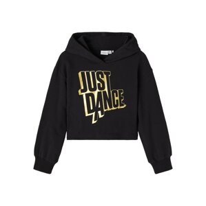 NAME IT Tréning póló 'Just Dance'  fekete / arany