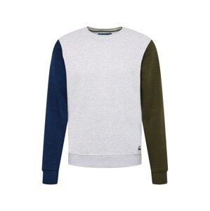 BLEND Tréning póló  világosszürke / kék / khaki