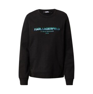 Karl Lagerfeld Tréning póló  fekete / kék