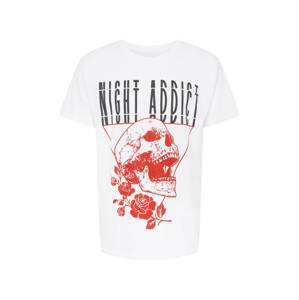 Night Addict Shirt  fehér / fekete / piros