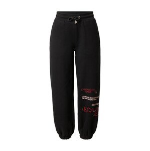 Calvin Klein Jeans Nadrág  fekete / piros / őszibarack