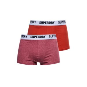Superdry Boxeralsók  piros / fekete / fehér
