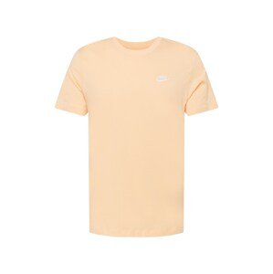 Nike Sportswear Póló 'CLUB'  világos narancs / fehér