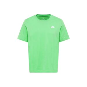 Nike Sportswear Póló 'Club'  kiwi / fehér