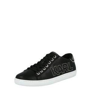 Karl Lagerfeld Rövid szárú edzőcipők  fekete / fehér