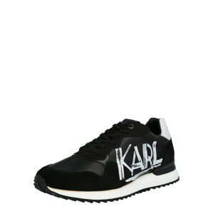 Karl Lagerfeld Rövid szárú edzőcipők 'VELOCITOR II'  fekete / fehér