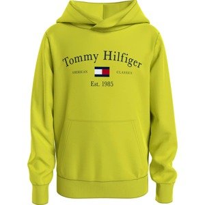 TOMMY HILFIGER Tréning póló  kiwi / piros / fekete / fehér