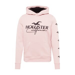 HOLLISTER Tréning póló  rózsaszín / fekete