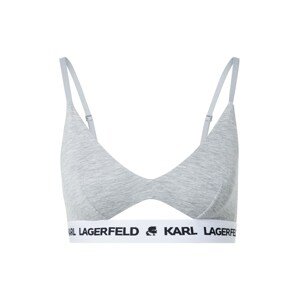 Karl Lagerfeld Melltartó 'Peephole'  szürke / fehér / fekete