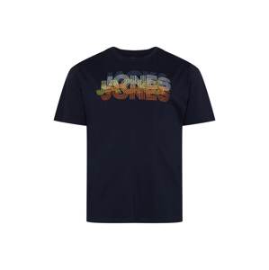 Jack & Jones Plus Póló 'POWER'  tengerészkék / galambkék / sárga / narancs / fehér