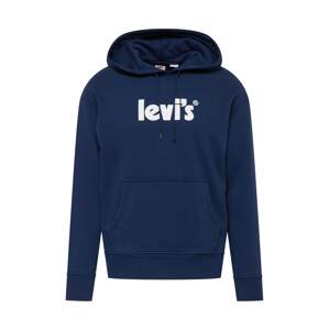 LEVI'S ® Tréning póló 'Relaxed Graphic Hoodie'  tengerészkék / fehér