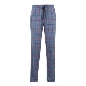 SCHIESSER Pizsama nadrágok  kék / éjkék / piros
