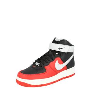 Nike Sportswear Rövid szárú edzőcipők 'Air Force 1'  fekete / fehér / piros