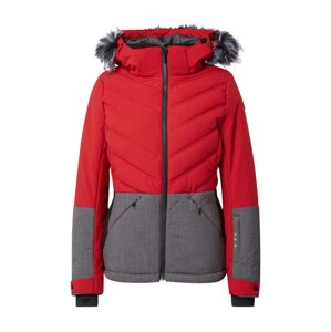 ICEPEAK Kültéri kabátok 'Electra'  sötétszürke / piros