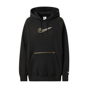 Nike Sportswear Tréning póló  fekete / arany / fehér