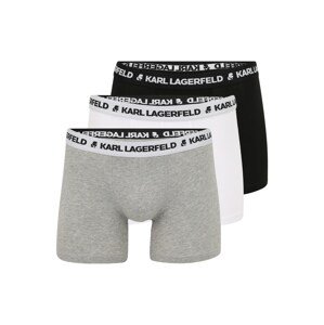 Karl Lagerfeld Boxeralsók  fehér / szürke melír / fekete